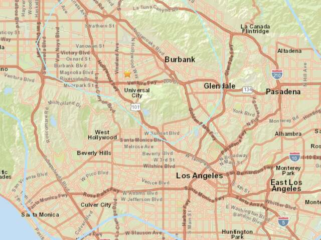 Magnitude 3.9 earthquake strikes near North Hollywood, CA