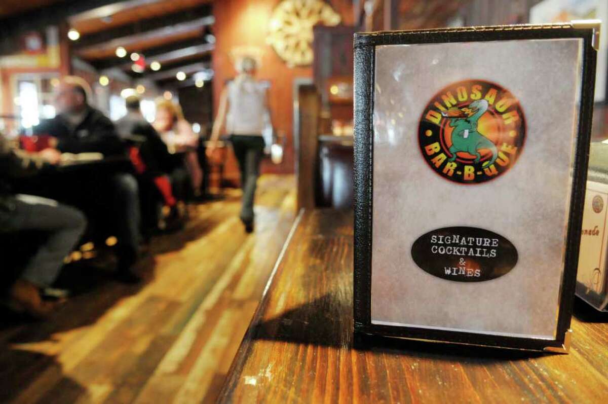 A view of a section of the dining room at the grand opening for the Dinosaur Bar-B-Q in Troy, on Wednesday, Nov. 10, 2010. (Paul Buckowski / Times Union)