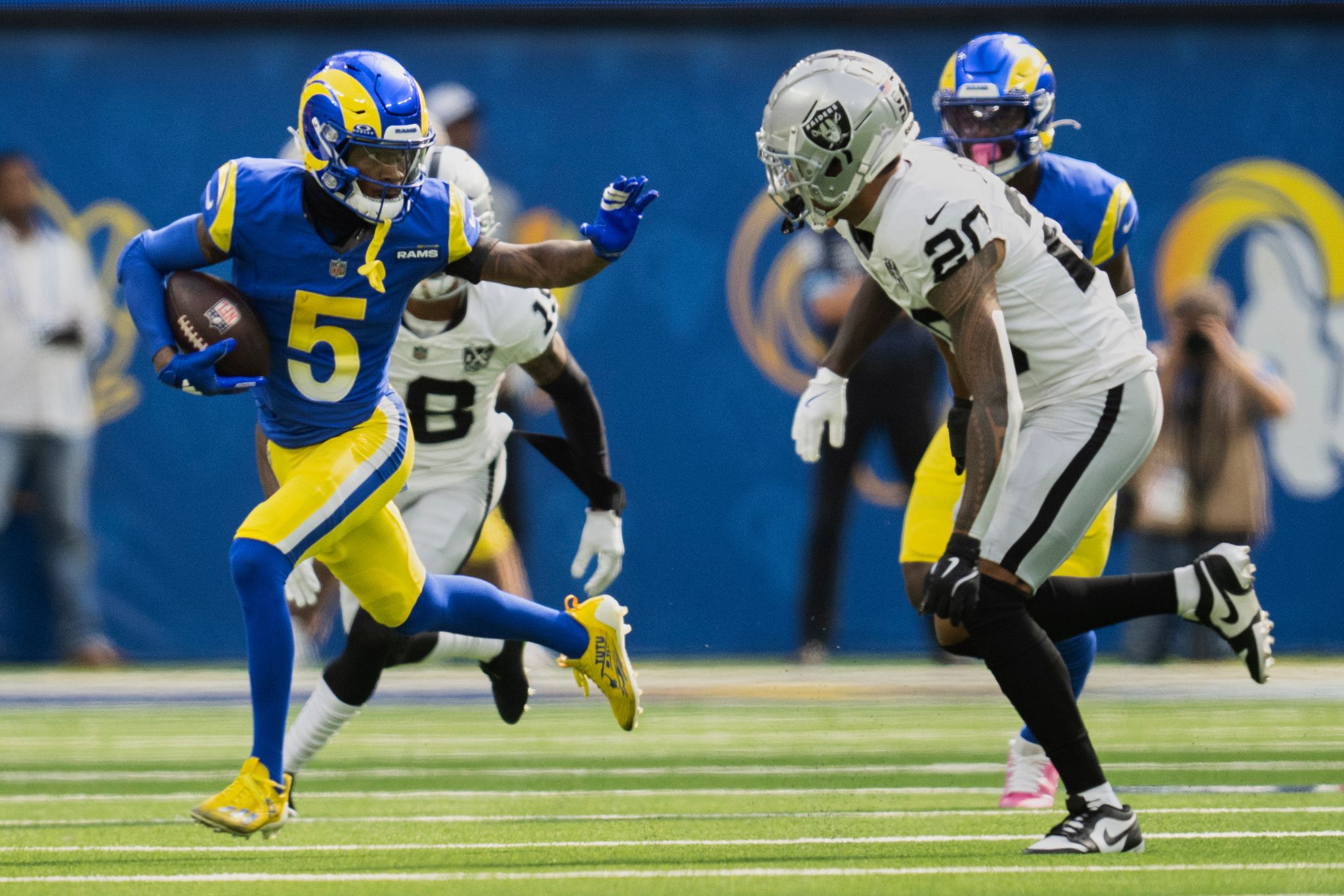 Los Angeles Rams will keep receiver Tutu Atwell on a 1-year, $10 ...