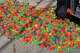 Bouncy balls collected on a San Francisco street during the filming of a Sony Bravia commercial in 2005.
