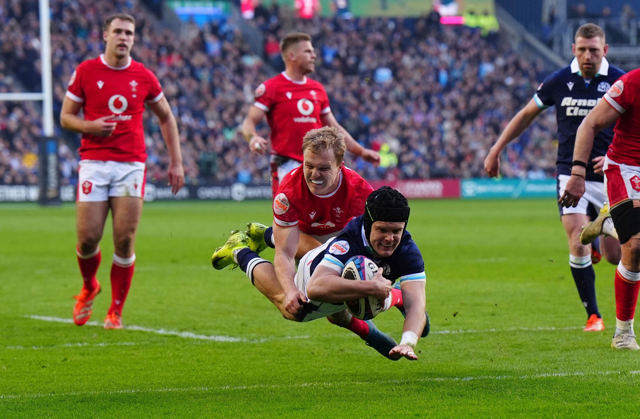 Scotland starts impressively at Murrayfield but has to weather Wales ...