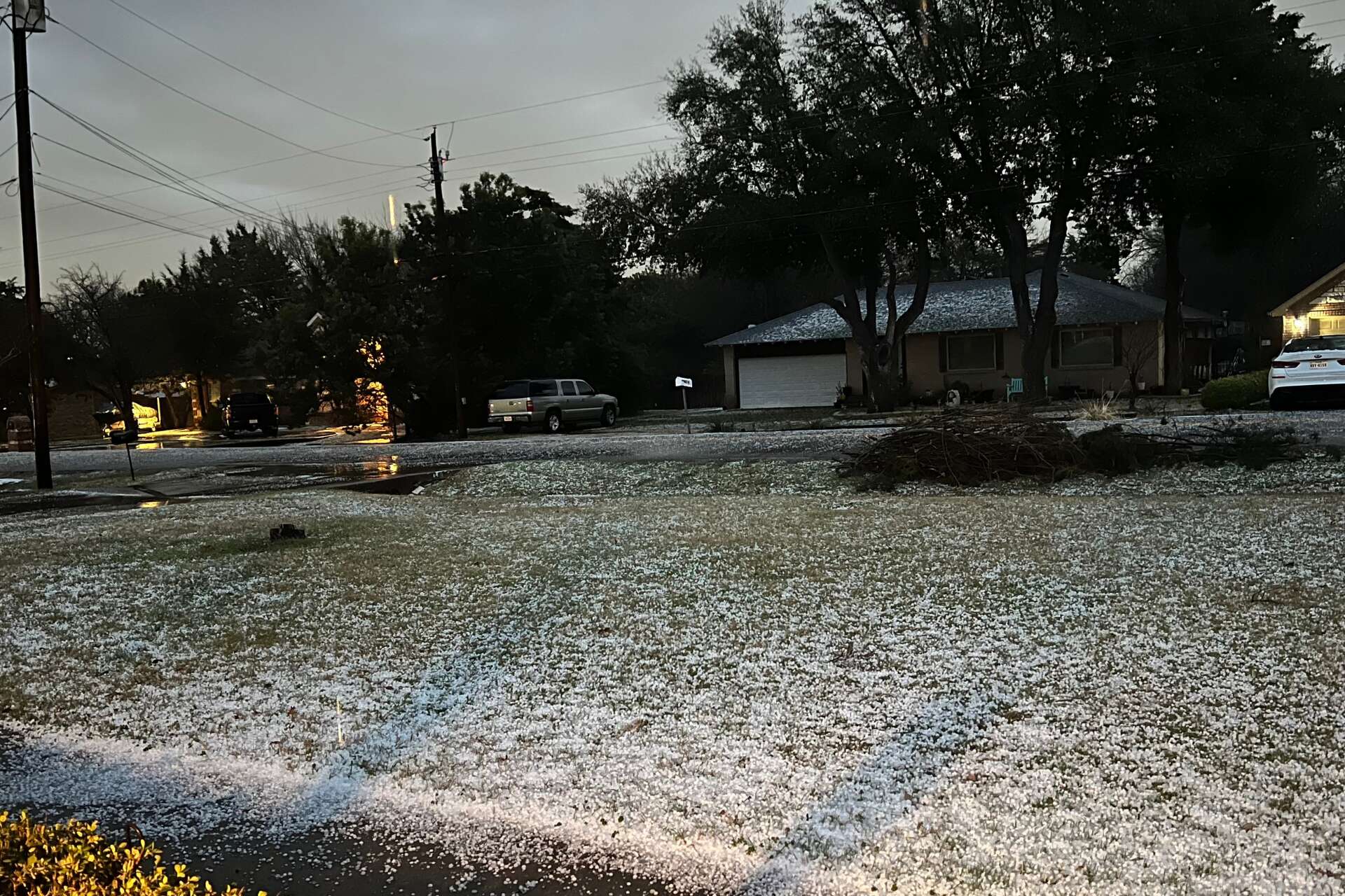 Heavy hail pummels North Texas amid severe storm threat