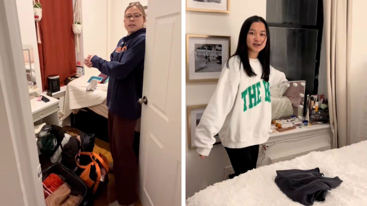 Influencers Show Off 'Shoebox' Apartment in New York That Is So Small, They Have To Live Out of Suitcases Because There's No Space for Closets