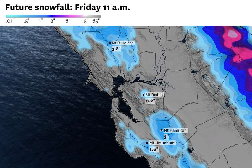 Northern California storm to drop low elevation snow