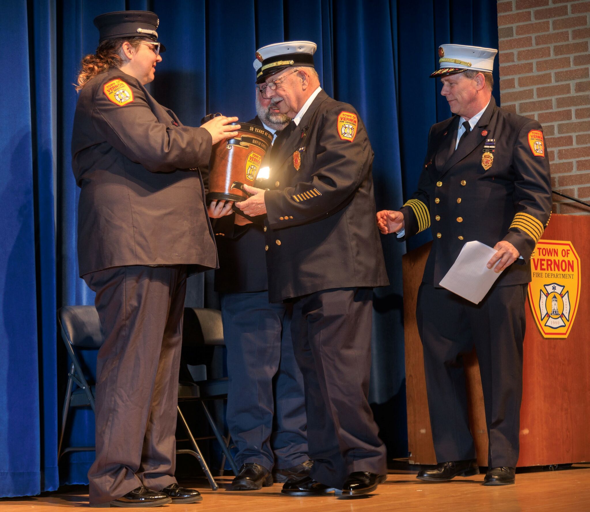 First responders honored in Vernon, including EMTs who saved a life