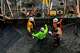 Workers talk as construction continues on Stark Street Bridge on Thursday, Feb. 6, 2025, in Troutdale, Ore.