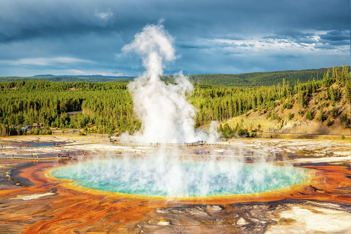 Grand Prismatic Spring in Yellowstone National Park., Nov. 14, 2019.