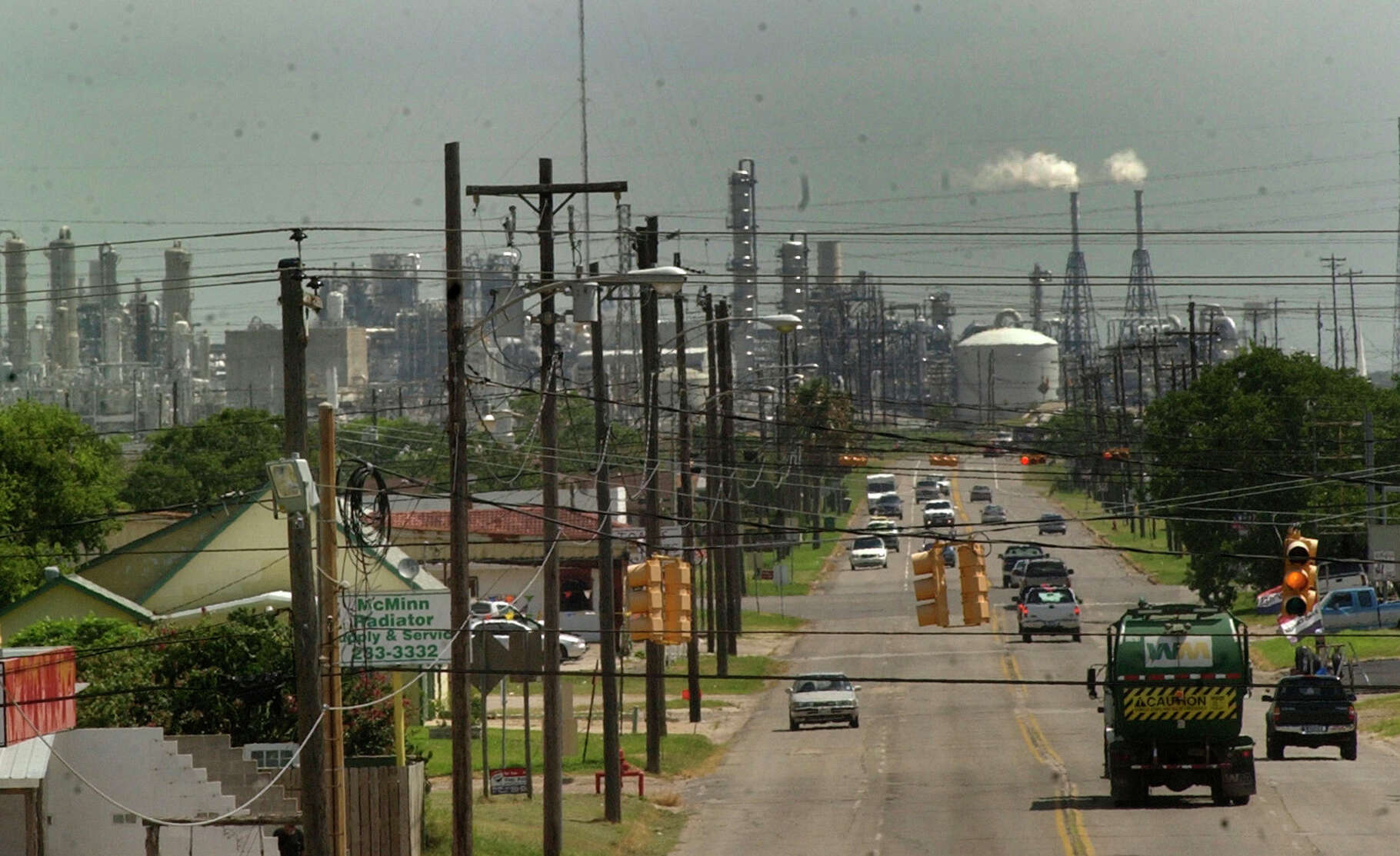 From almost any vantage point in Freeport, Dow's Chemical complex is part of the view.