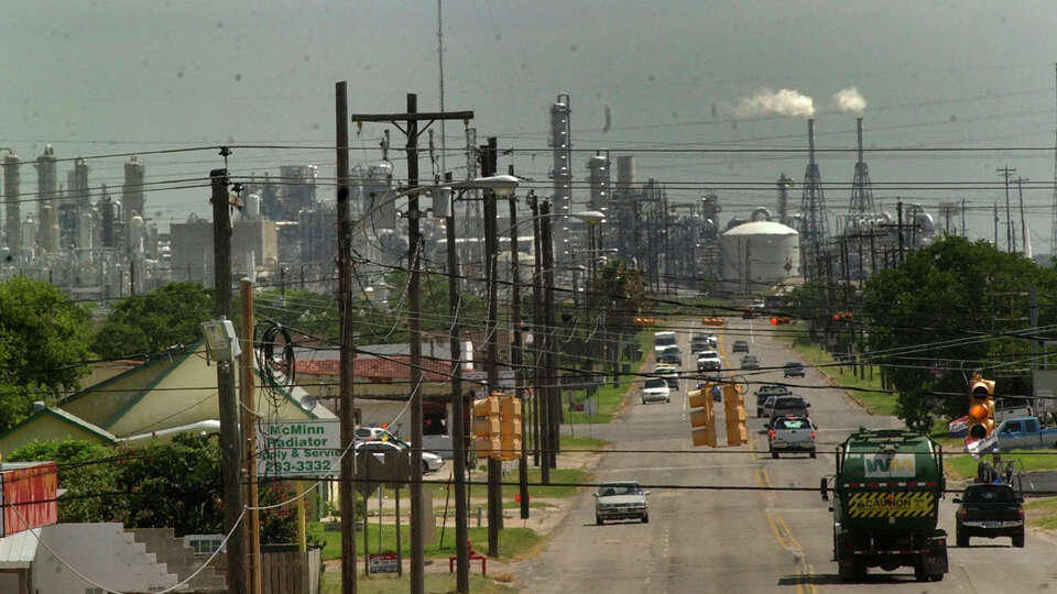From almost any vantage point in Freeport, Dow's Chemical complex is part of the view.
