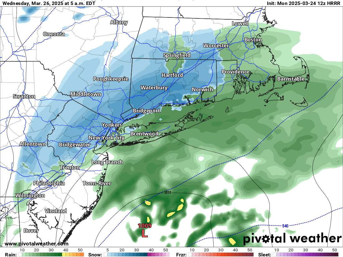 CT weather forecast: Cool with a chance of rain and snow this week