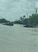 Several vehicles are shown submerged in floodwaters along Stuart Place Road in Harlingen located in Cameron County on Friday, March 28, 2025.