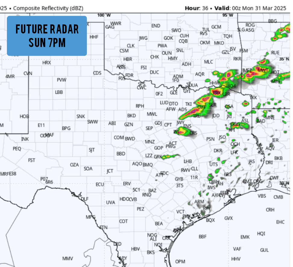 Will Southeast Texas see thunderstorms Sunday? Here’s the latest.