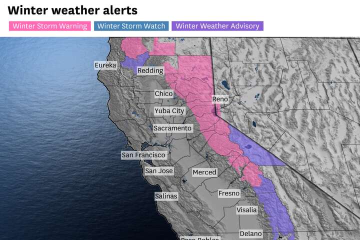 Sierra storm to bring up to 5 feet of snow, 100 mph winds to Tahoe