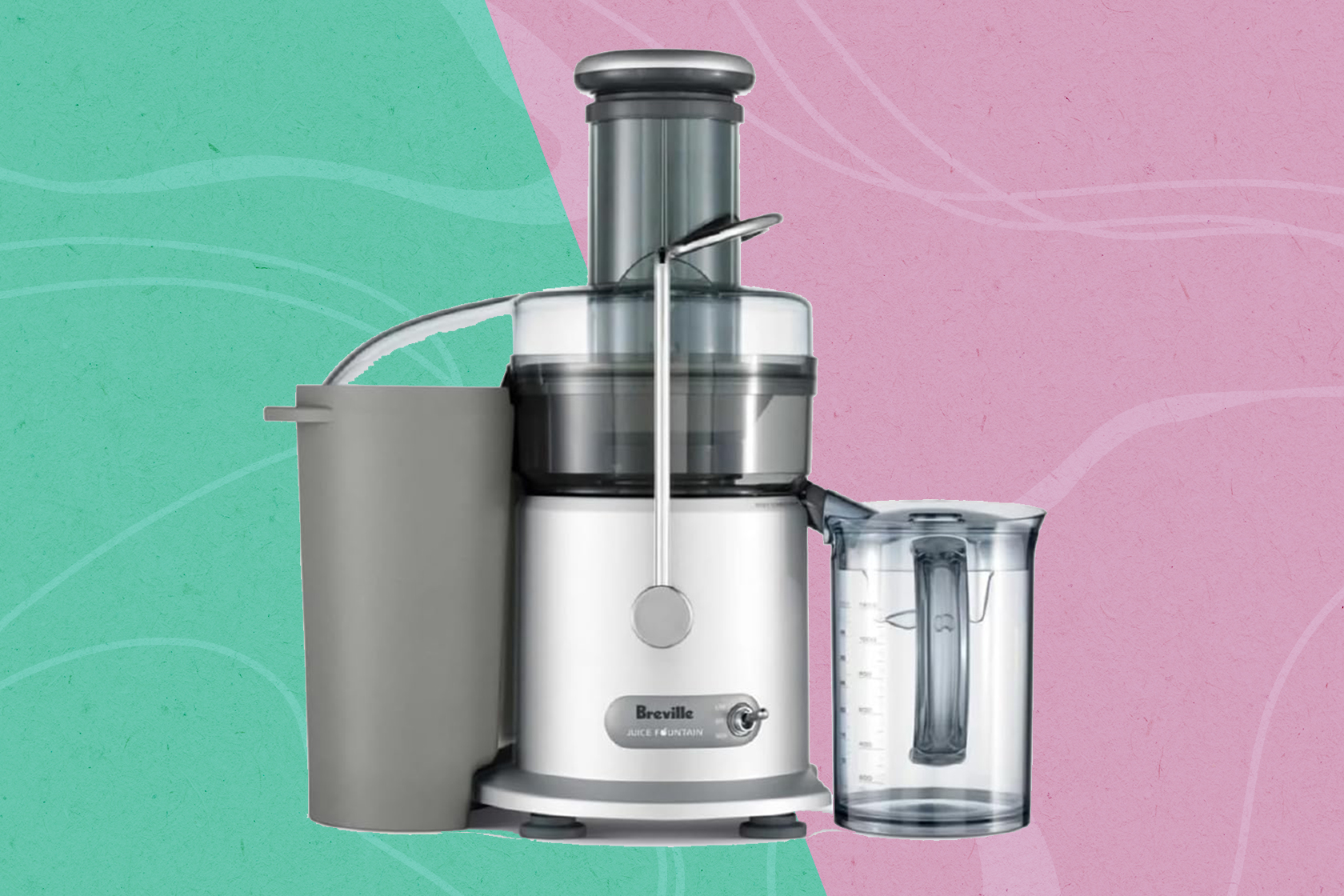 Breville Juice Fountain ジューサー Breville Juice Fountain Compact Juicer Machine, Silver