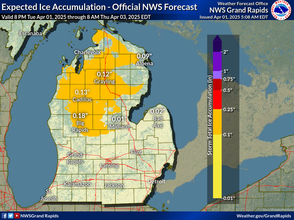 Mid-Michigan braces for snow and ice ahead of severe weather