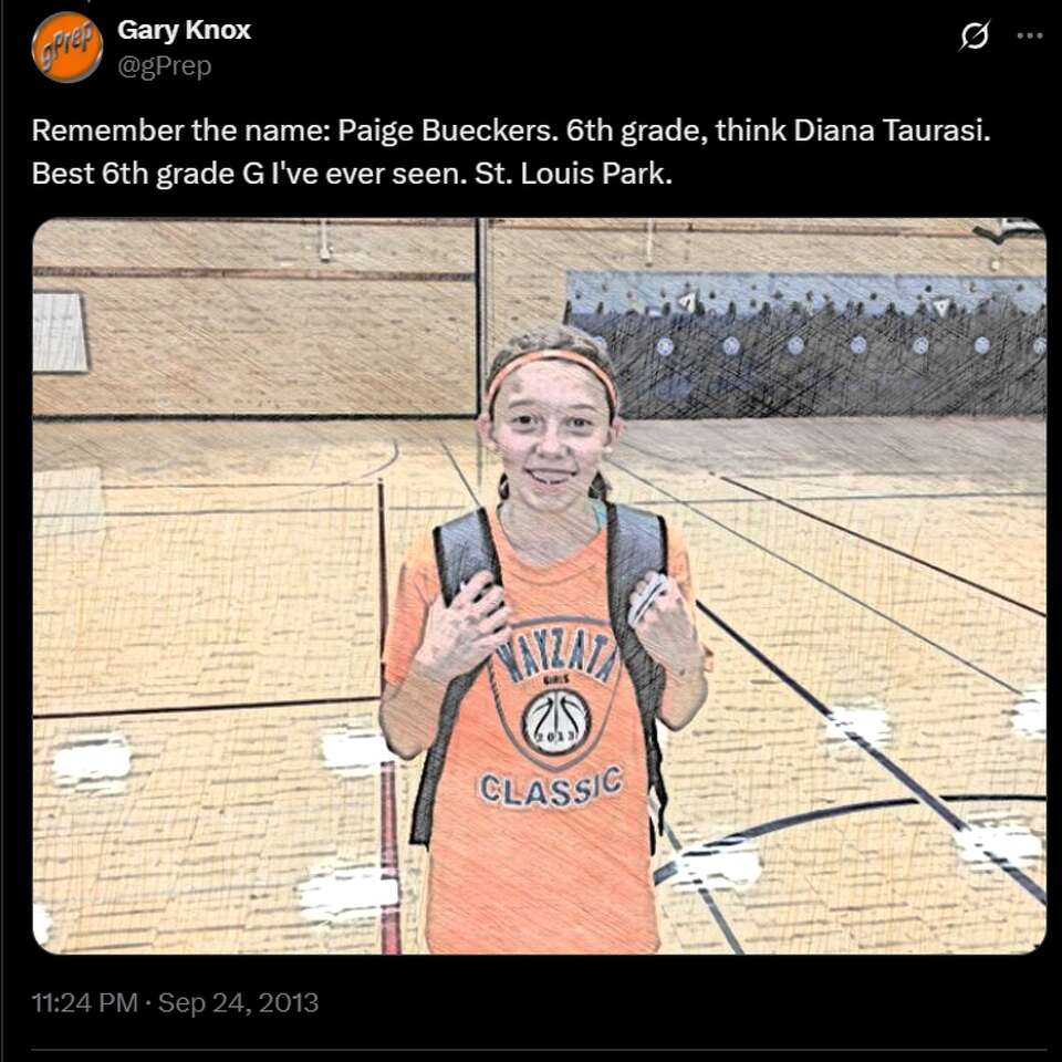 A viral post compared Paige Bueckers to Diana Taurasi — 12 years ago