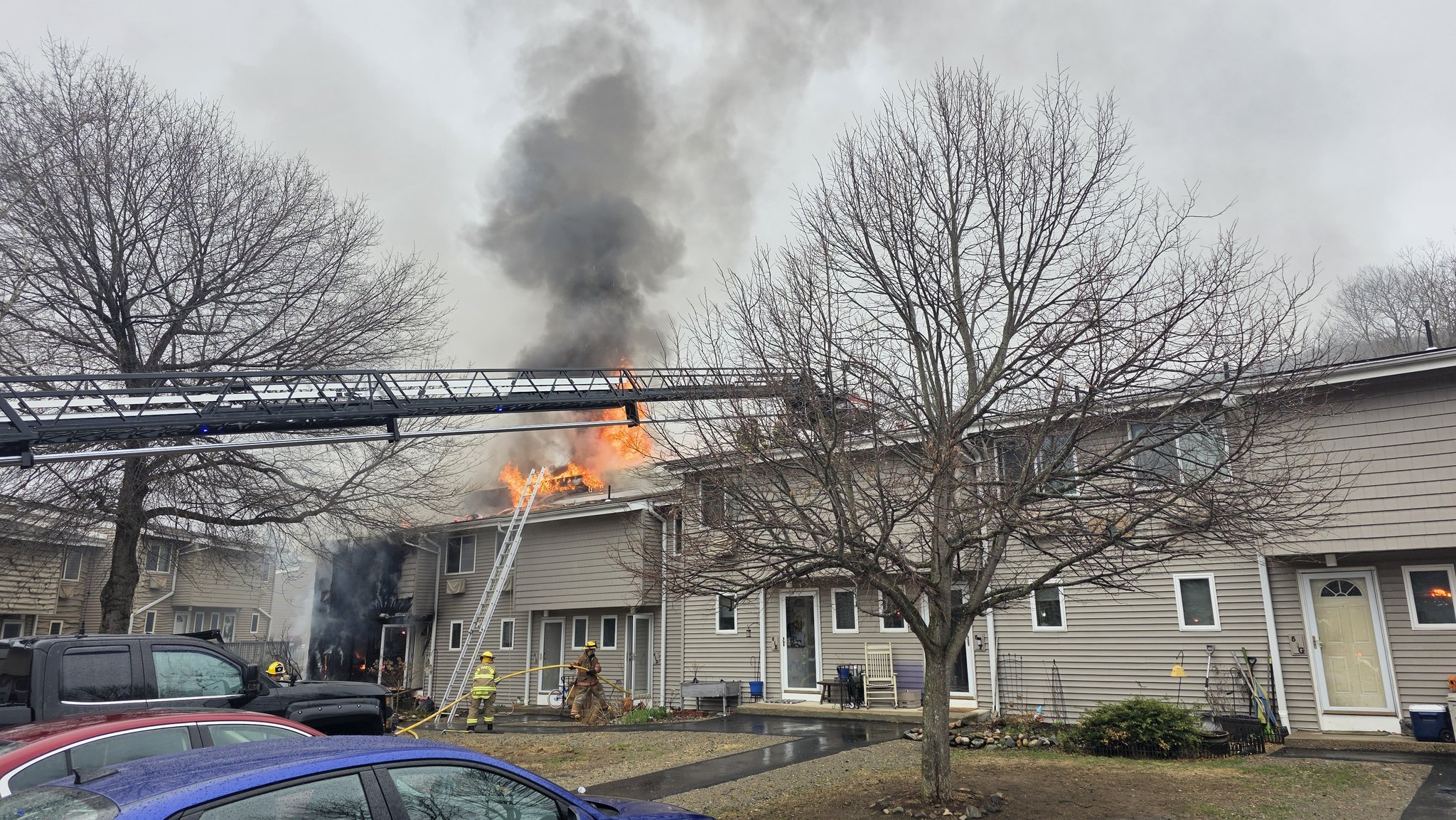 Officials: Two injured in New Hartford in condo fire on Main Street