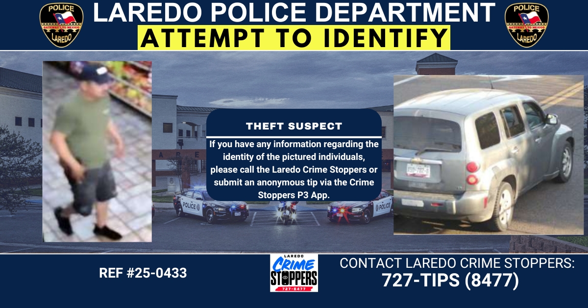Police seek help identifying theft suspect, offer up to $1K reward