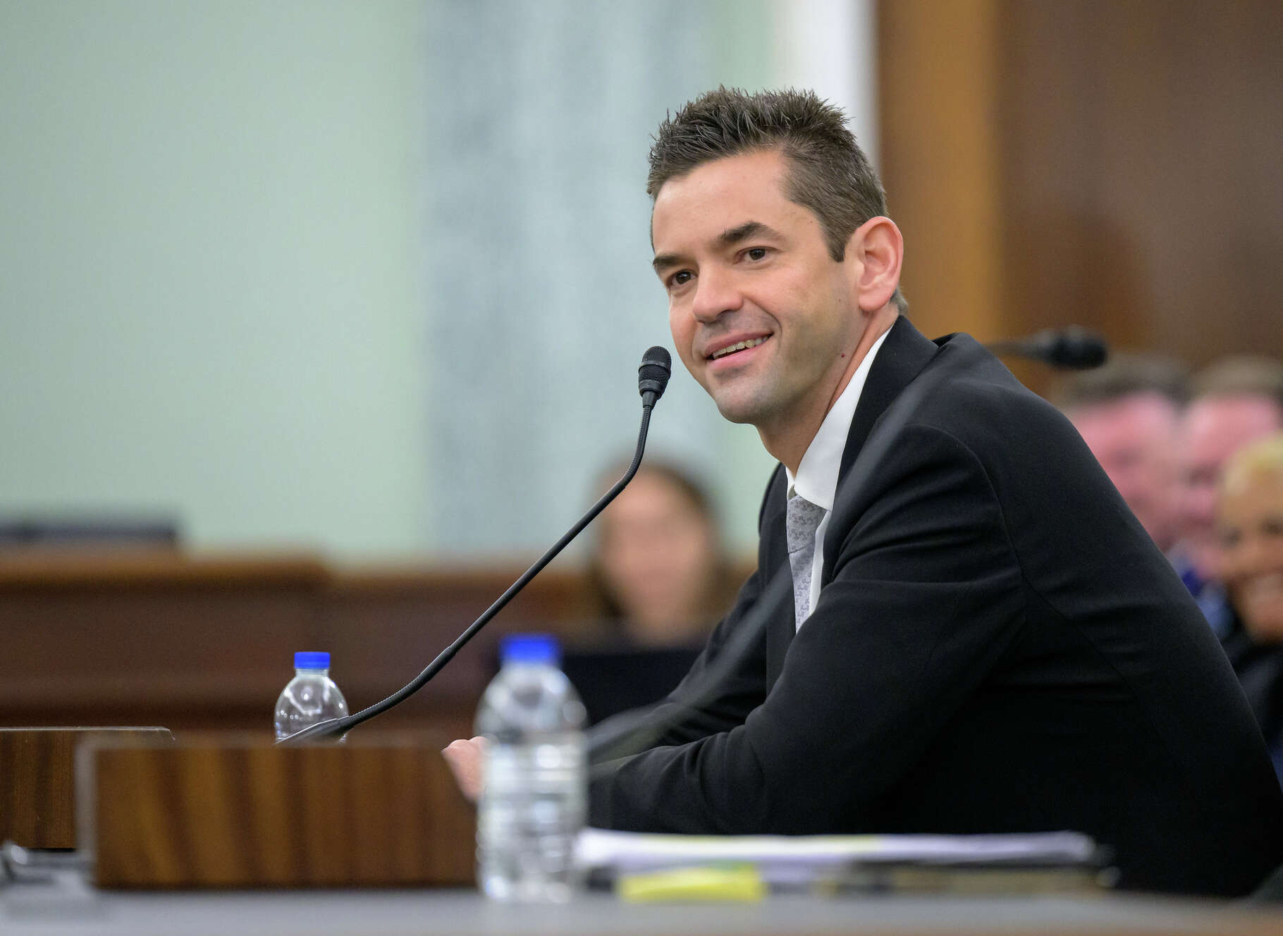 Jared Isaacman, President Donald Trump’s nominee to be the next administrator of NASA, appears before the Senate Committee on Commerce, Science, and Transportation, Wednesday, April 9, 2025, at the Russell Senate Office Building in Washington. Photo Credit: (NASA/Bill Ingalls)