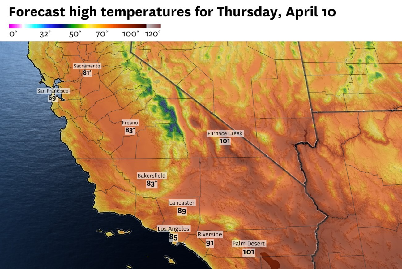 California heat wave: Record temperatures loom for certain areas