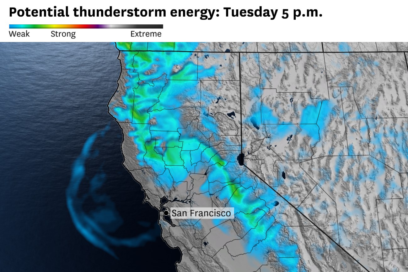 California weather: Where rain, thunderstorms, snow could hit