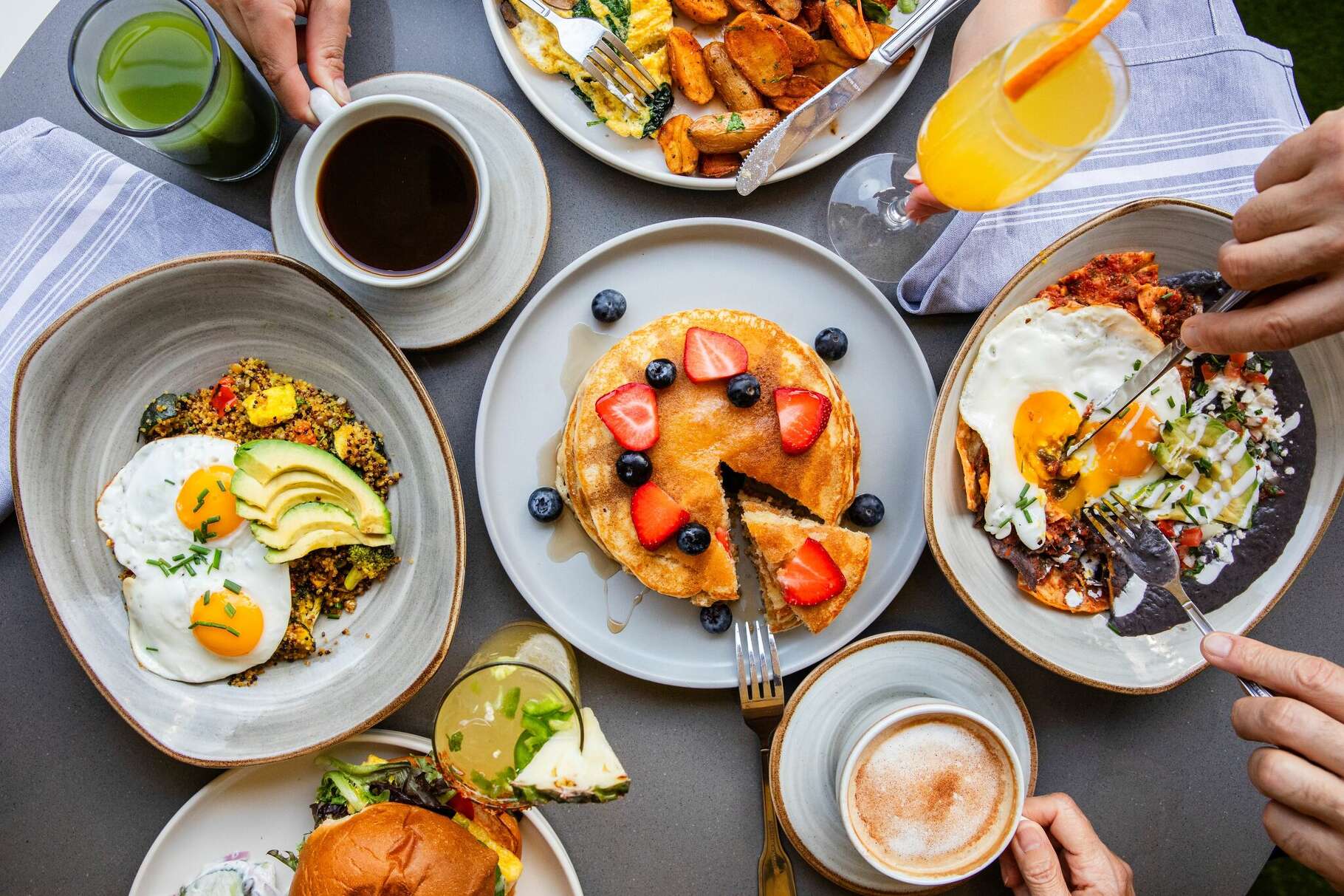 Hungry's brunch spread. 