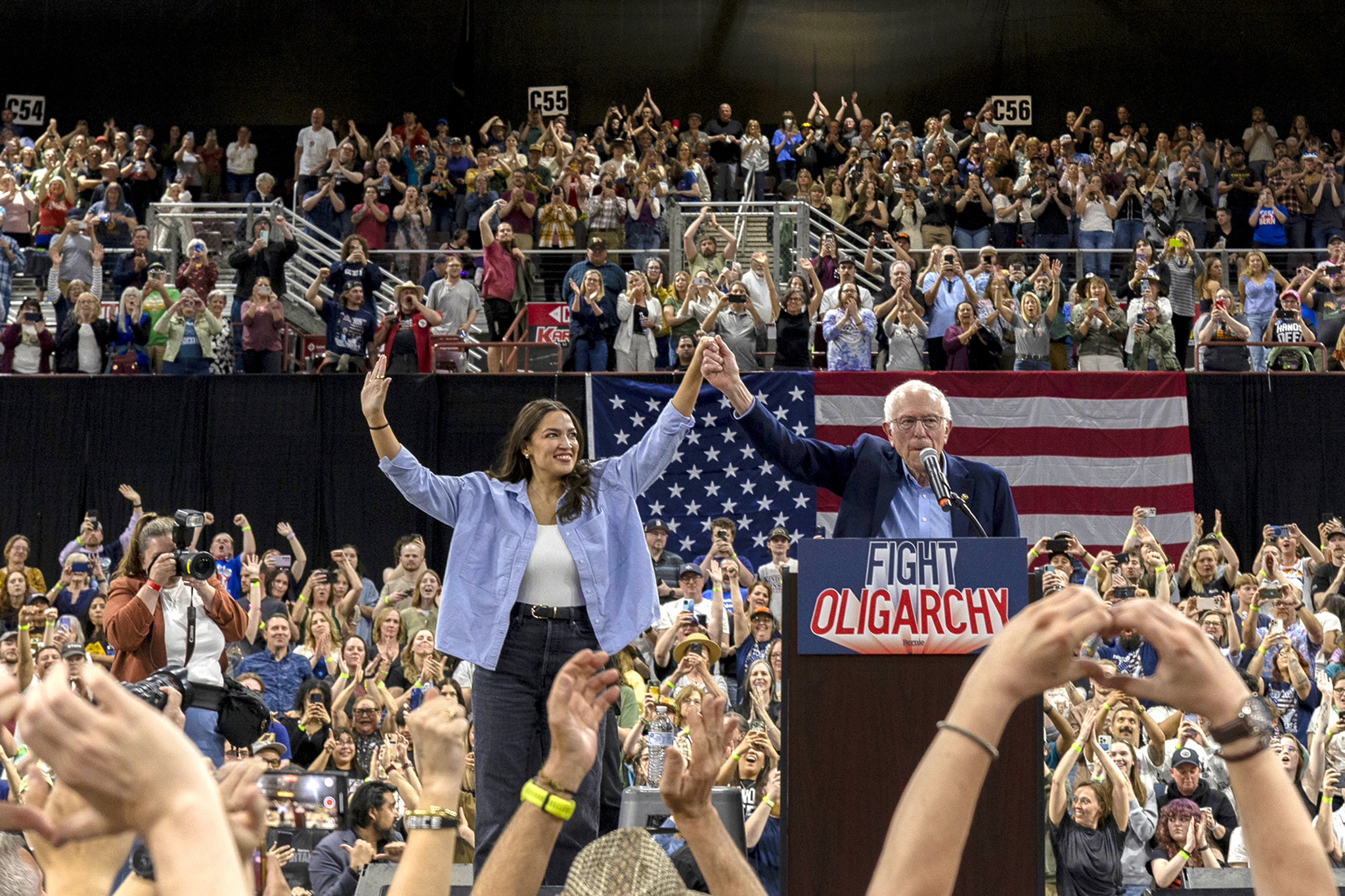 AOC draws 3-mile-long line for rally in California’s Trump country