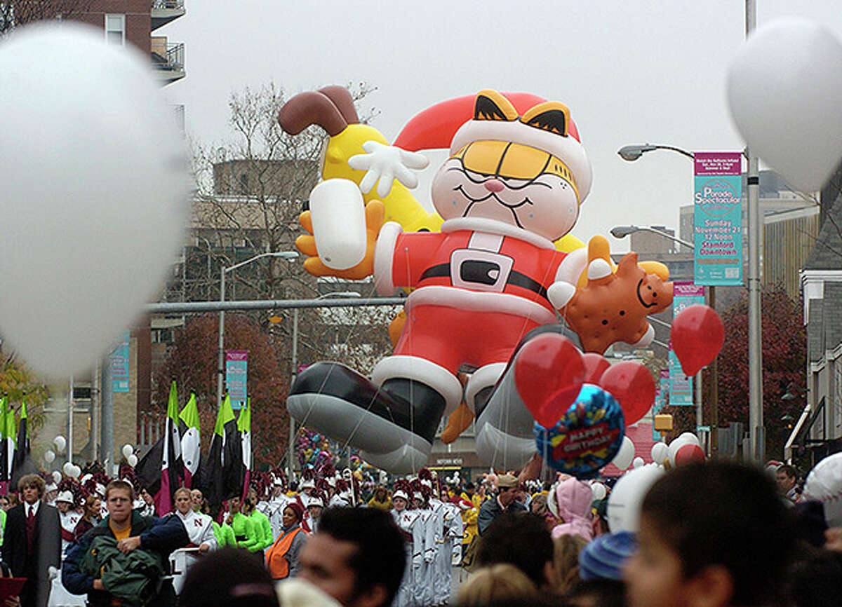 Parade balloons take flight in downtown Stamford on Sunday