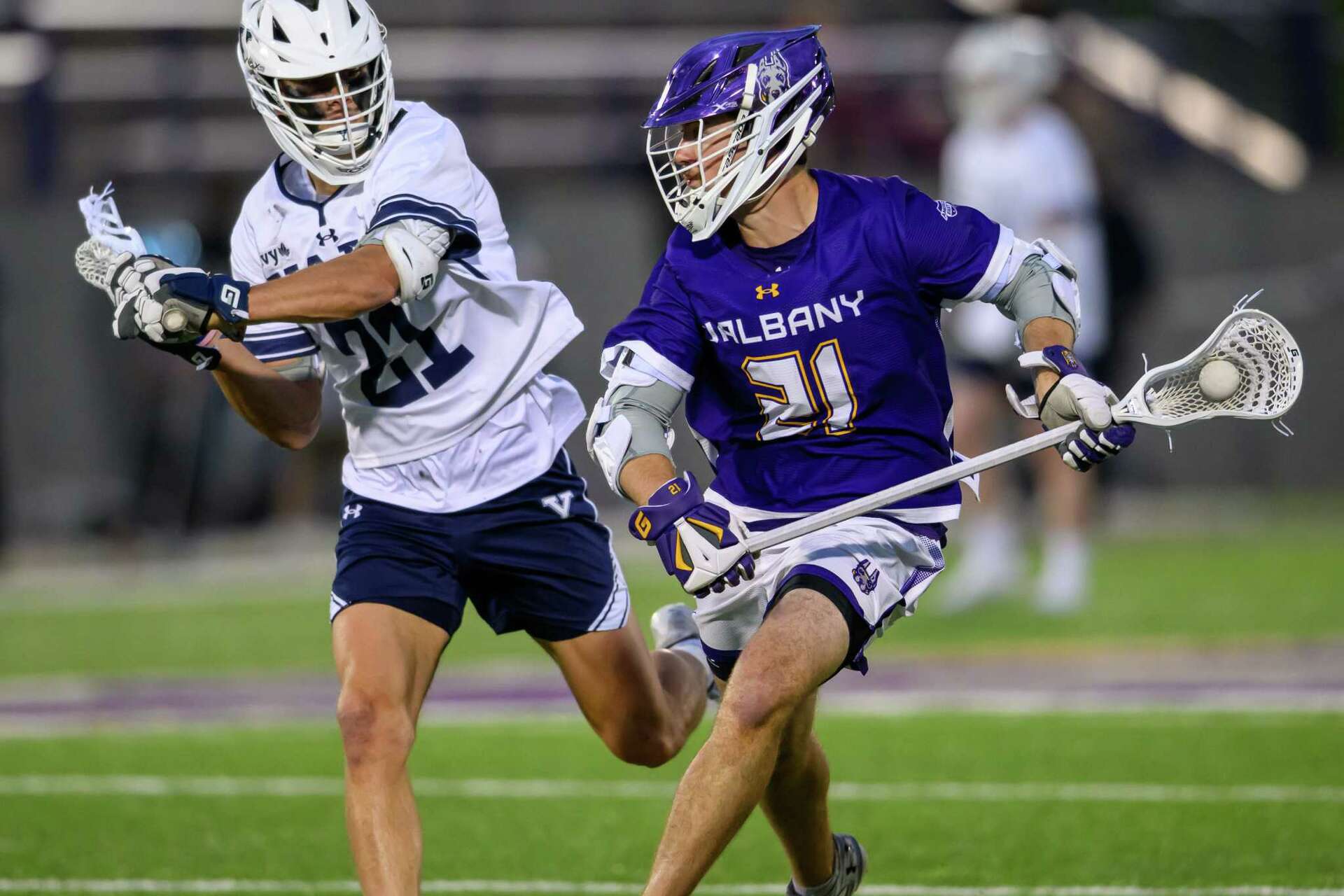 UAlbany men's lacrosse pulls out overtime win over Yale