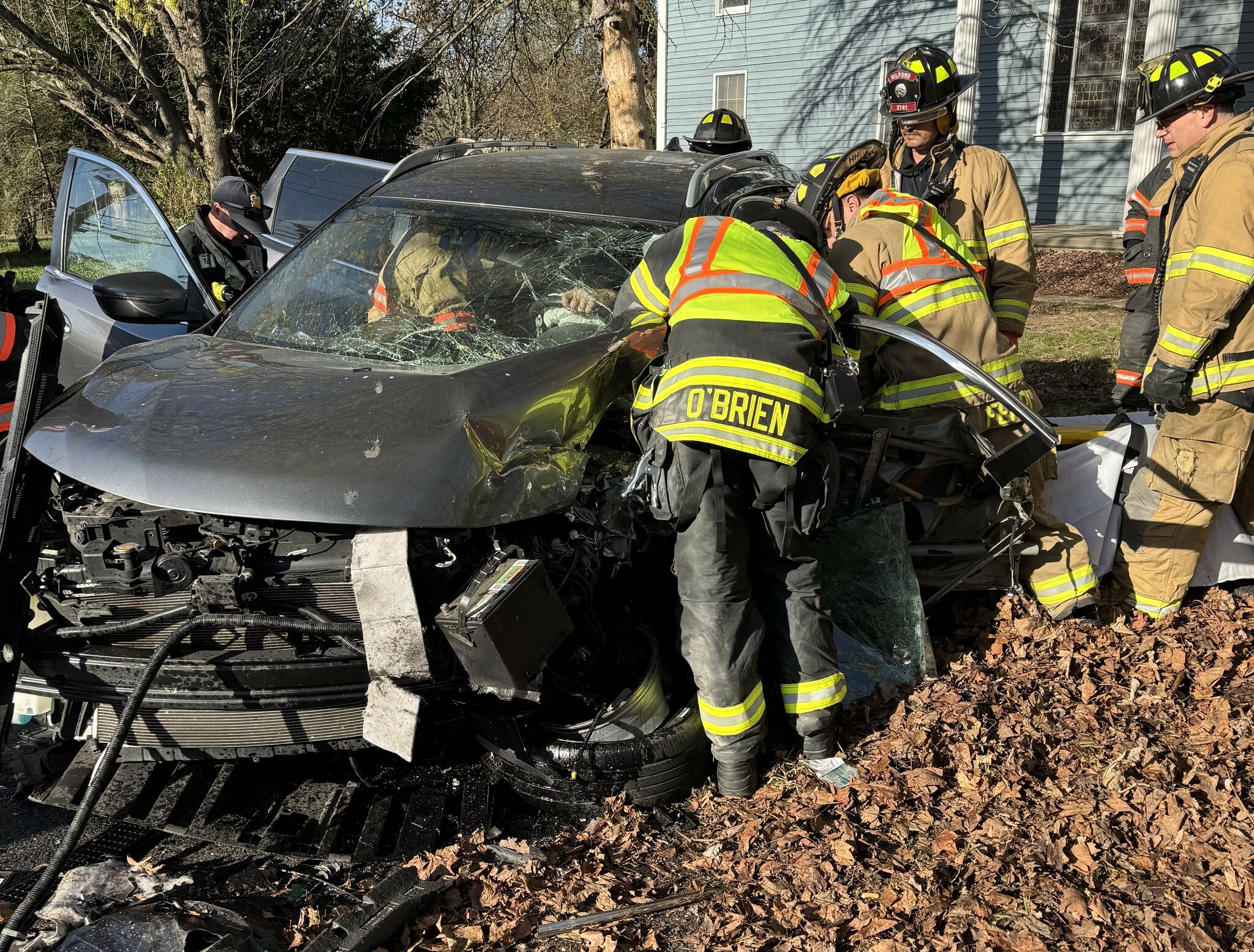 Crash on North Street in Milford sends 2 to hospital, officials say