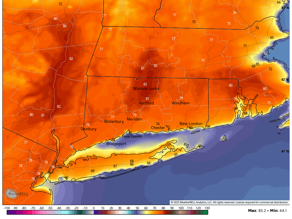 Warm and sunny on Friday before soaking rain on Saturday