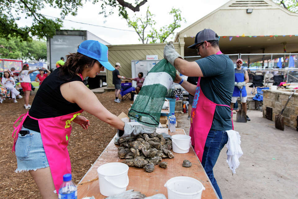 Here's who we saw shucking it up in San Antonio at Oyster Bake