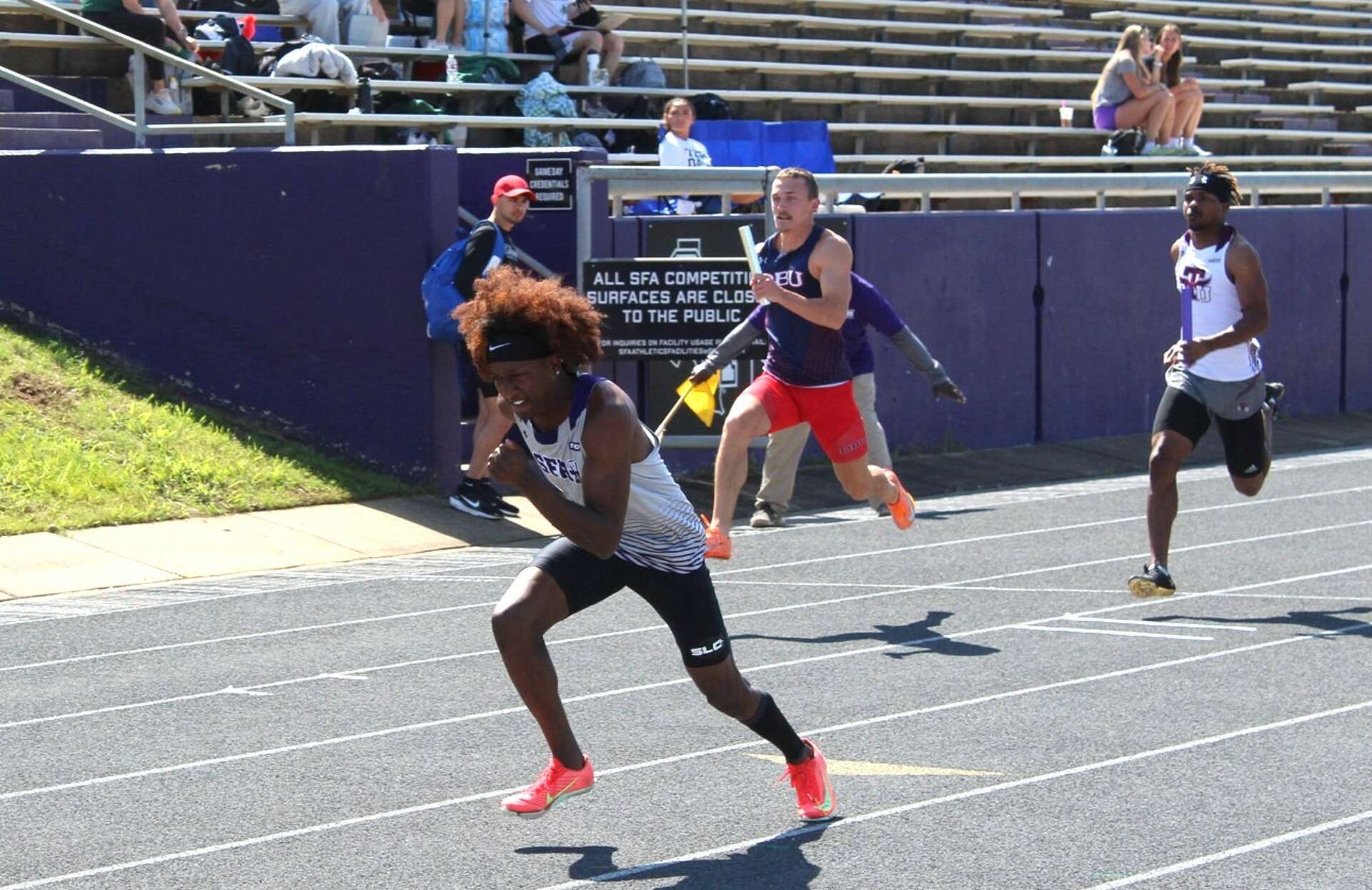 West Brook grad sprinting to championship success at Stephen F. Austin