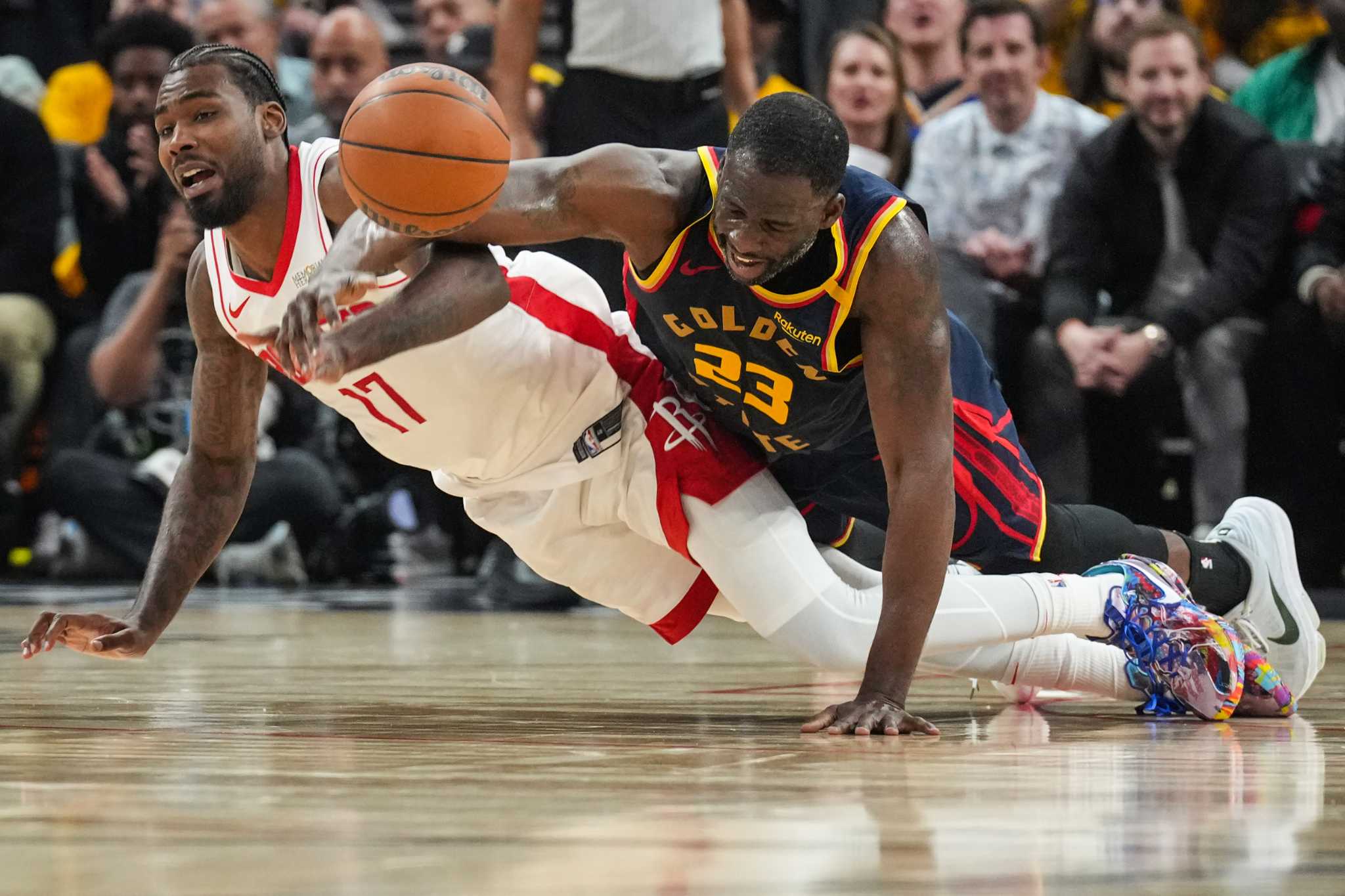 Rockets' Tari Eason talks about run-in with Warriors' Draymond Green