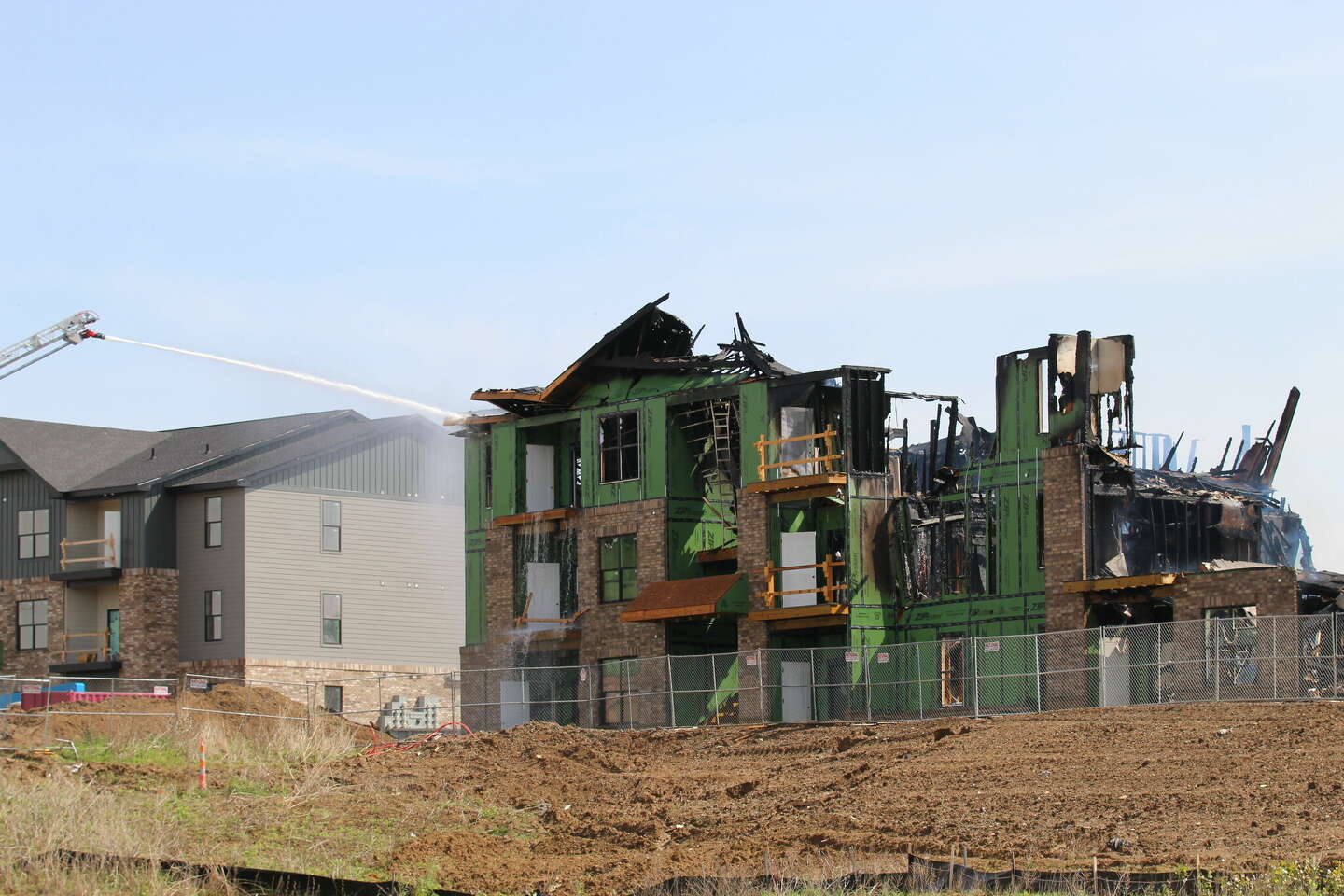 Glen Carbon IL apartments destroyed by lighting strike, fire