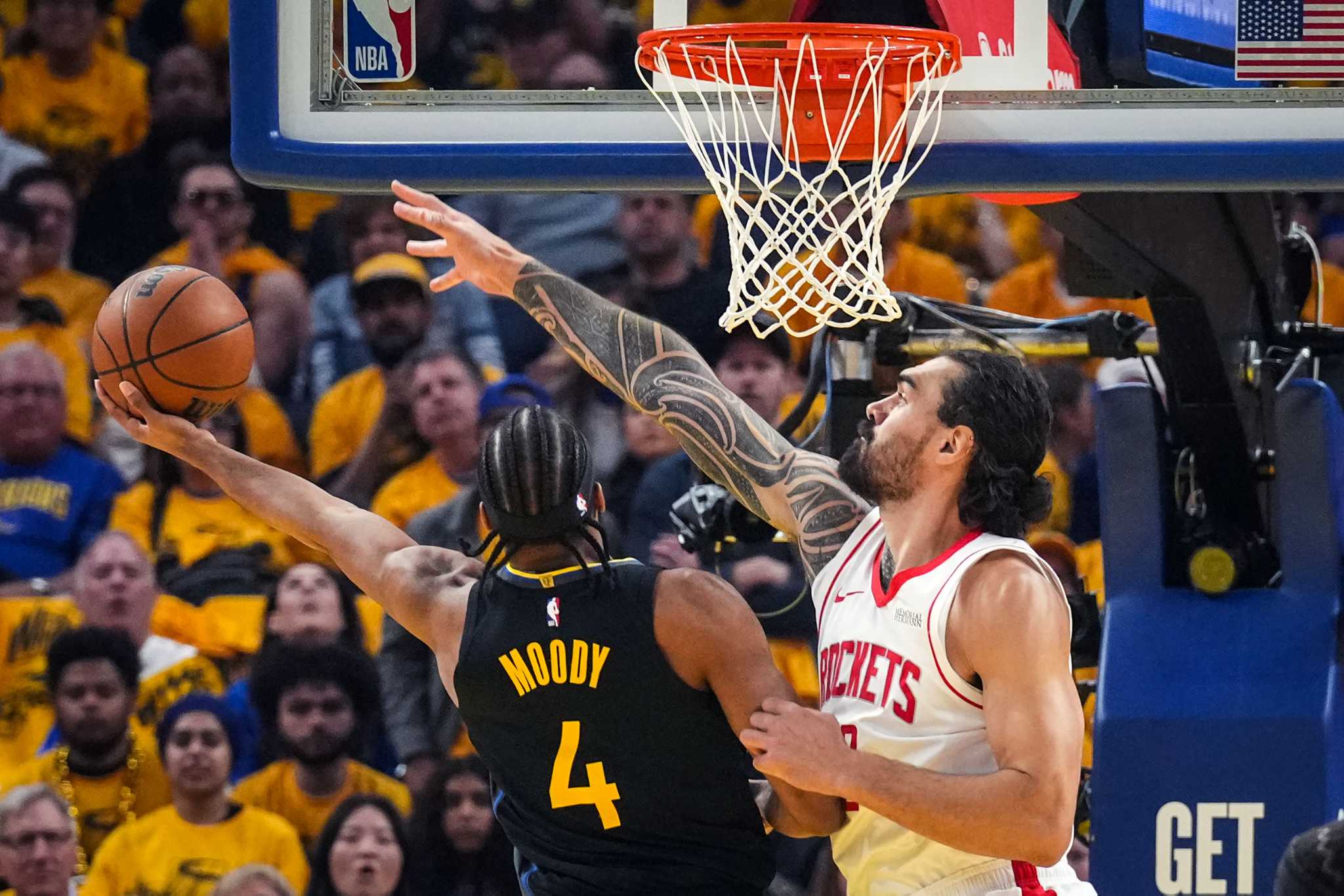 Rockets' Steven Adams' presence wrecks Warriors' offense in Game 6