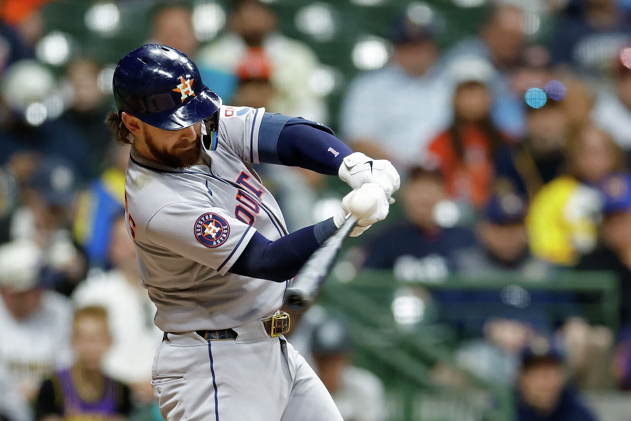 Astros' Brendan Rodgers gets a glimpse of results from swing work