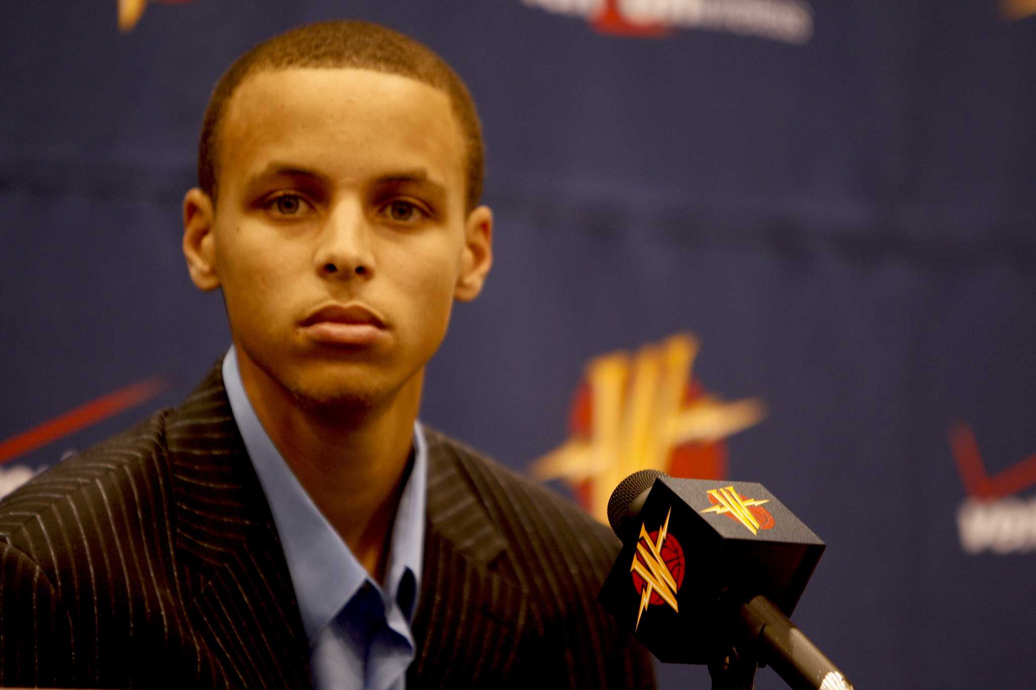 Photos of Steph Curry when he was a baby-faced Warriors rookie