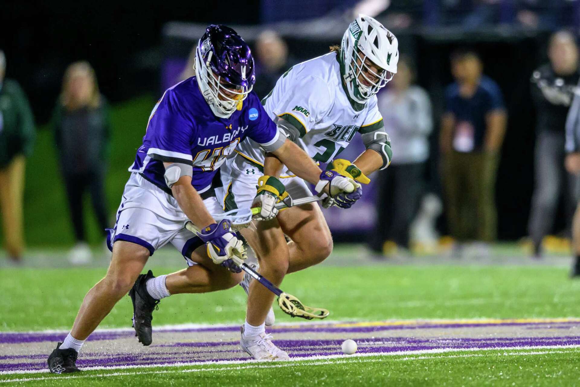 UAlbany men's lacrosse holds off Siena for NCAA Tournament win