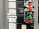 A close-up of a home circuit breaker box with a newly added circuit for an electric vehicle charging station is shown in Lafayette in 2023.