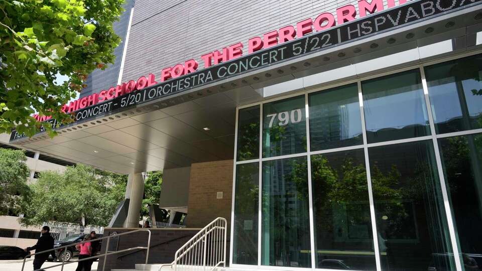Kinder High School for the Performing and Visual Arts is shown in Houston, Wednesday, May 14, 2025.