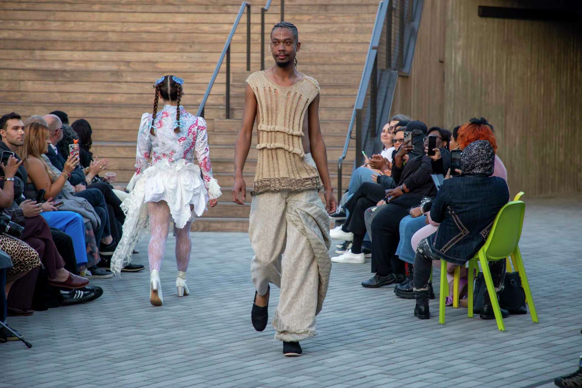 Social anxiety and Fibonacci spirals adorn CCA fashion show