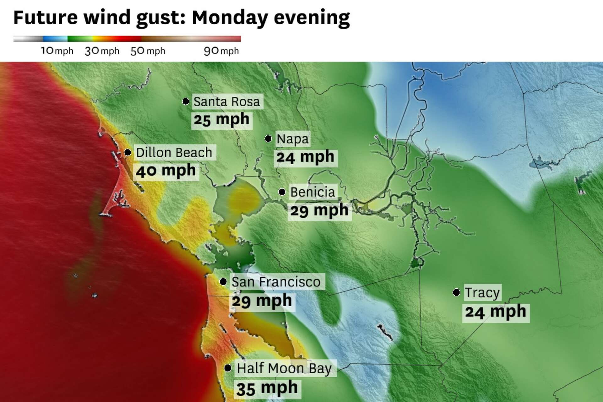 Bay Area heat increases inland fire risk as temps could hit 90s