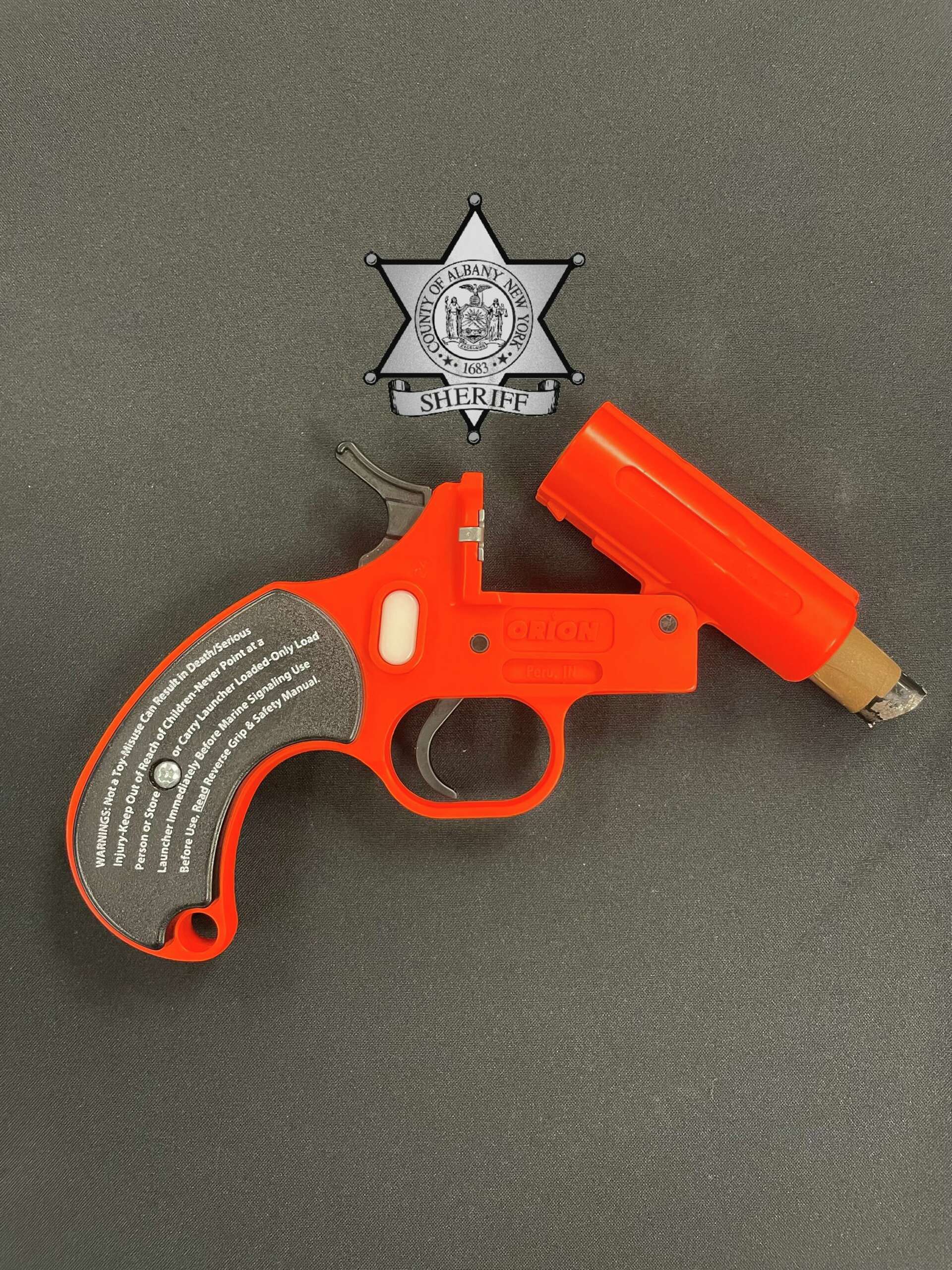 Gun To Fire Sheriff: Albany man found with flare gun modified to fire bullets