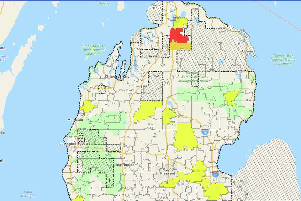 Onekama, Bear Lake focal point of sole northern Michigan