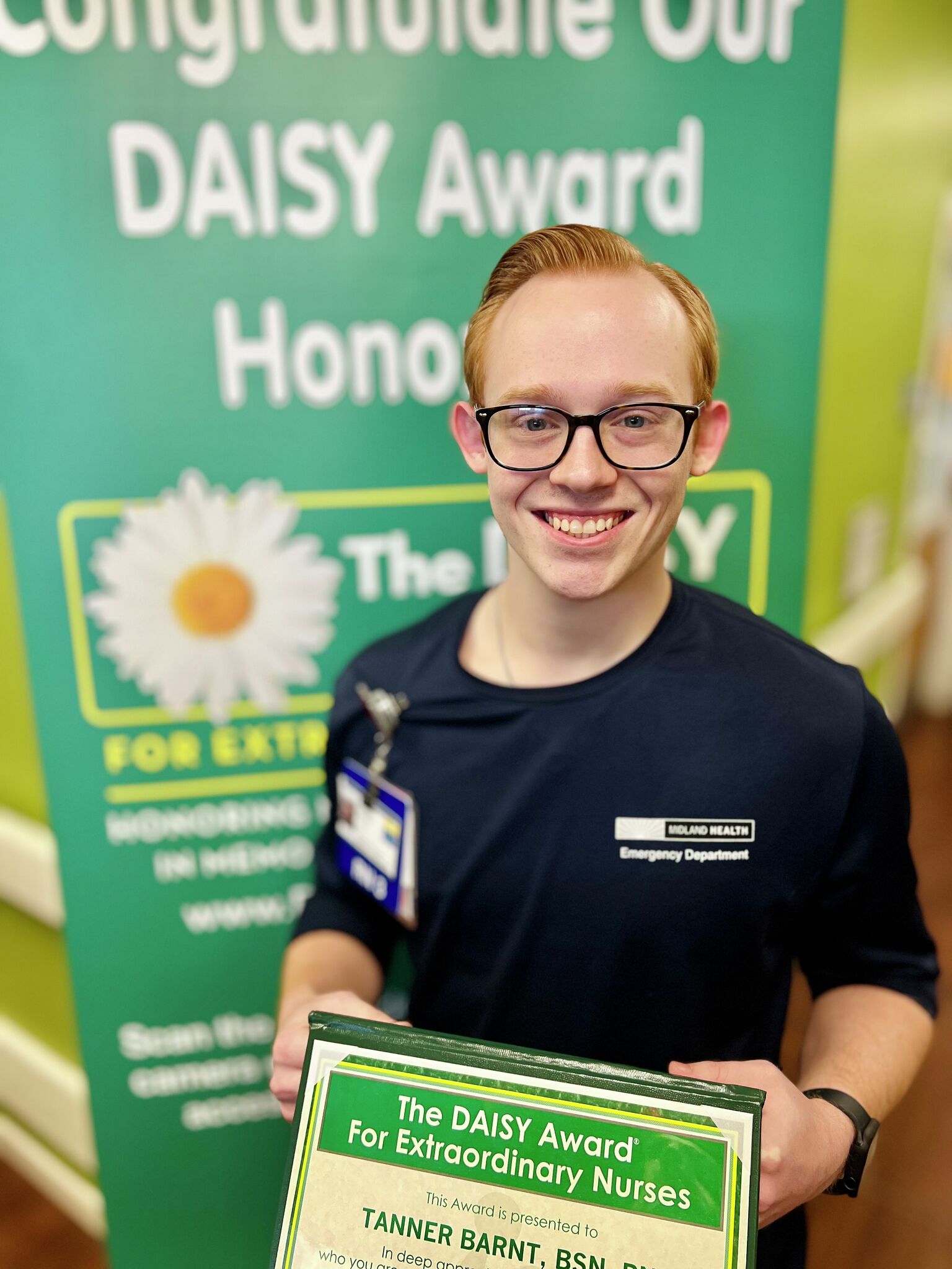 Midland Memorial Hospital Honors Tyler Smith With Daisy Award Staci Z
