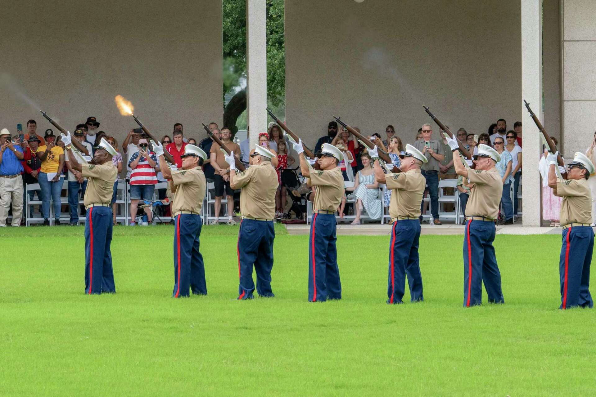 Houston Memorial Target Memorial Day at Houston National Cemetery honors the fallen