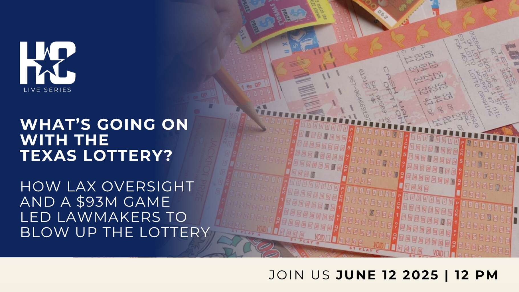 Texas lottery ticket.