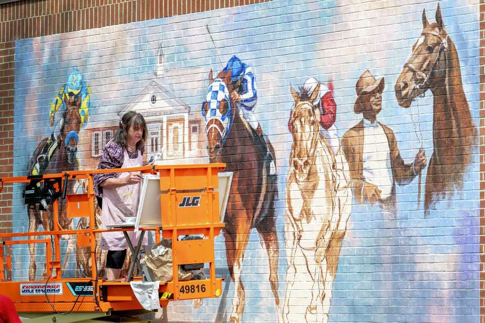 National Museum of Racing celebrates 75 years with mural
