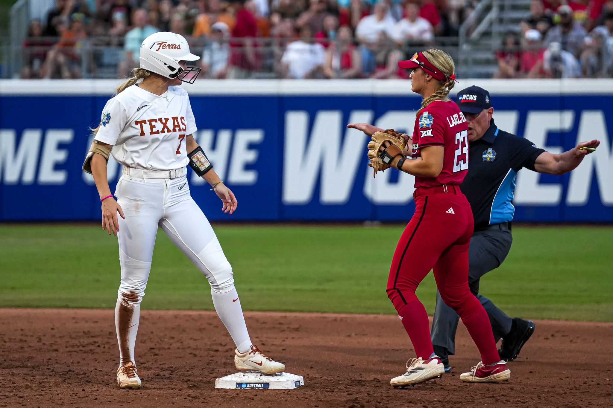 Texas softball vs Texas Tech: Players, coaches discuss rivalry between schools at WCWS